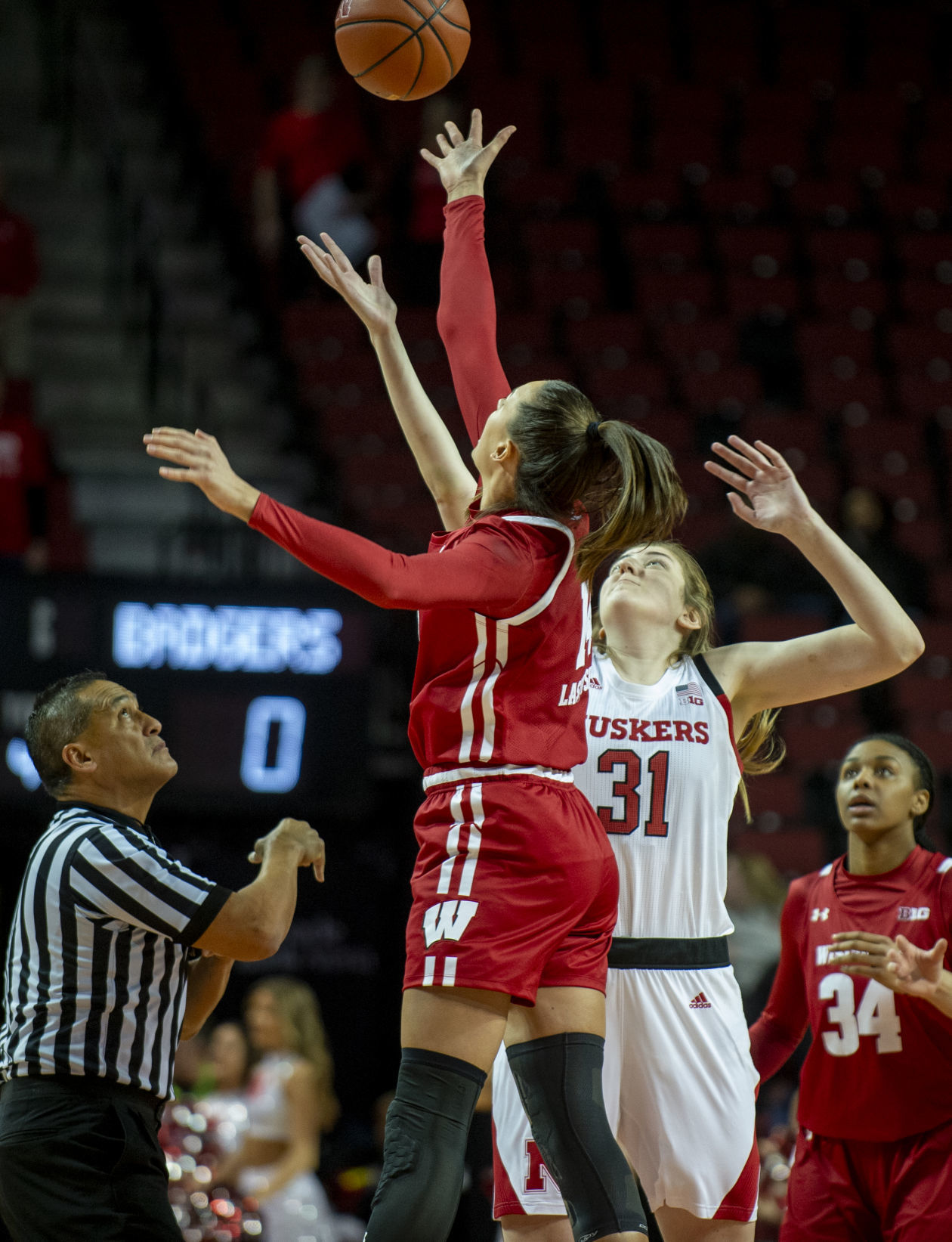 Nebraska vs. Wisconsin women's basketball, 1.9